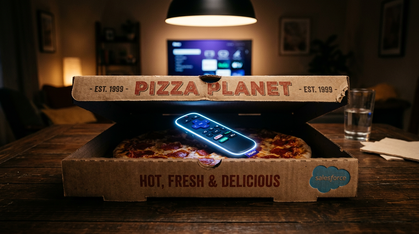 Deal Dispatch: Yum! Sells Pizza Hut, Fox Gobbles Up Roku for $22B, Salesforce Snaps Up Fin