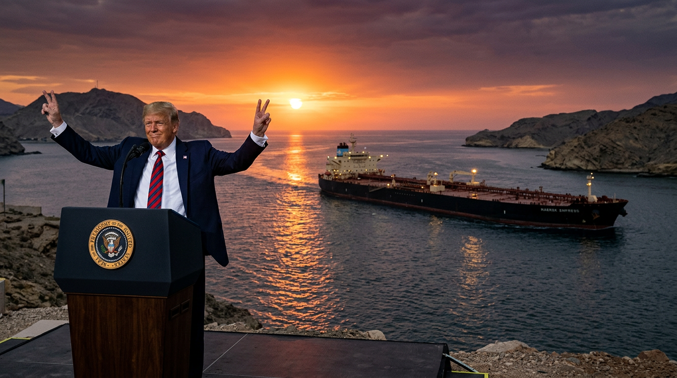 Trump Says 19 Million Barrels Just Sailed Through Hormuz, And Oil Prices Are Falling