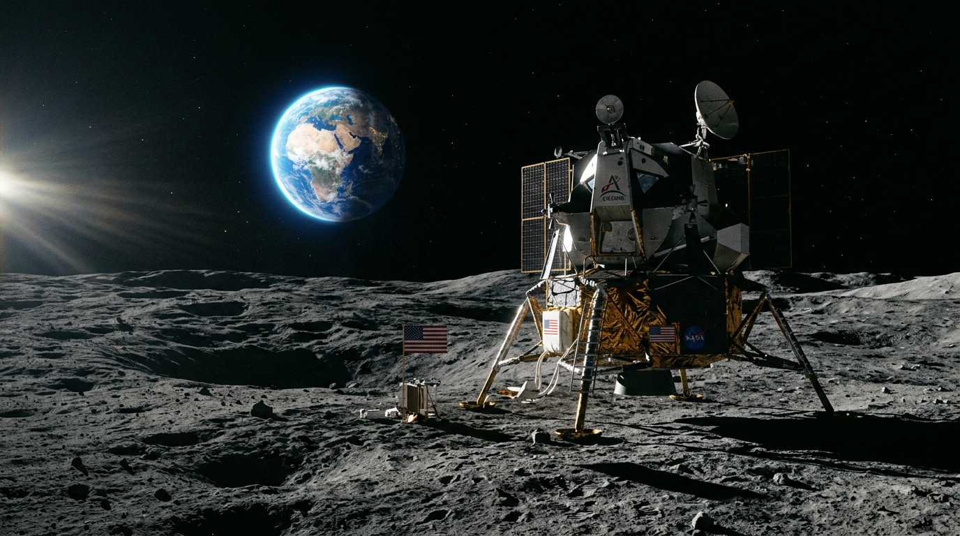 NASA's Moon Base Program Sends Lunar Lander Stocks Soaring