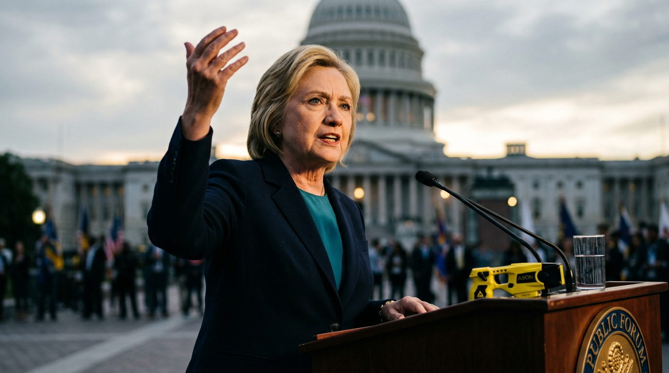 Hillary Clinton Goes After Trump Over Axon Stock Trades and White House Contracts: 'Unprecedented Corruption'