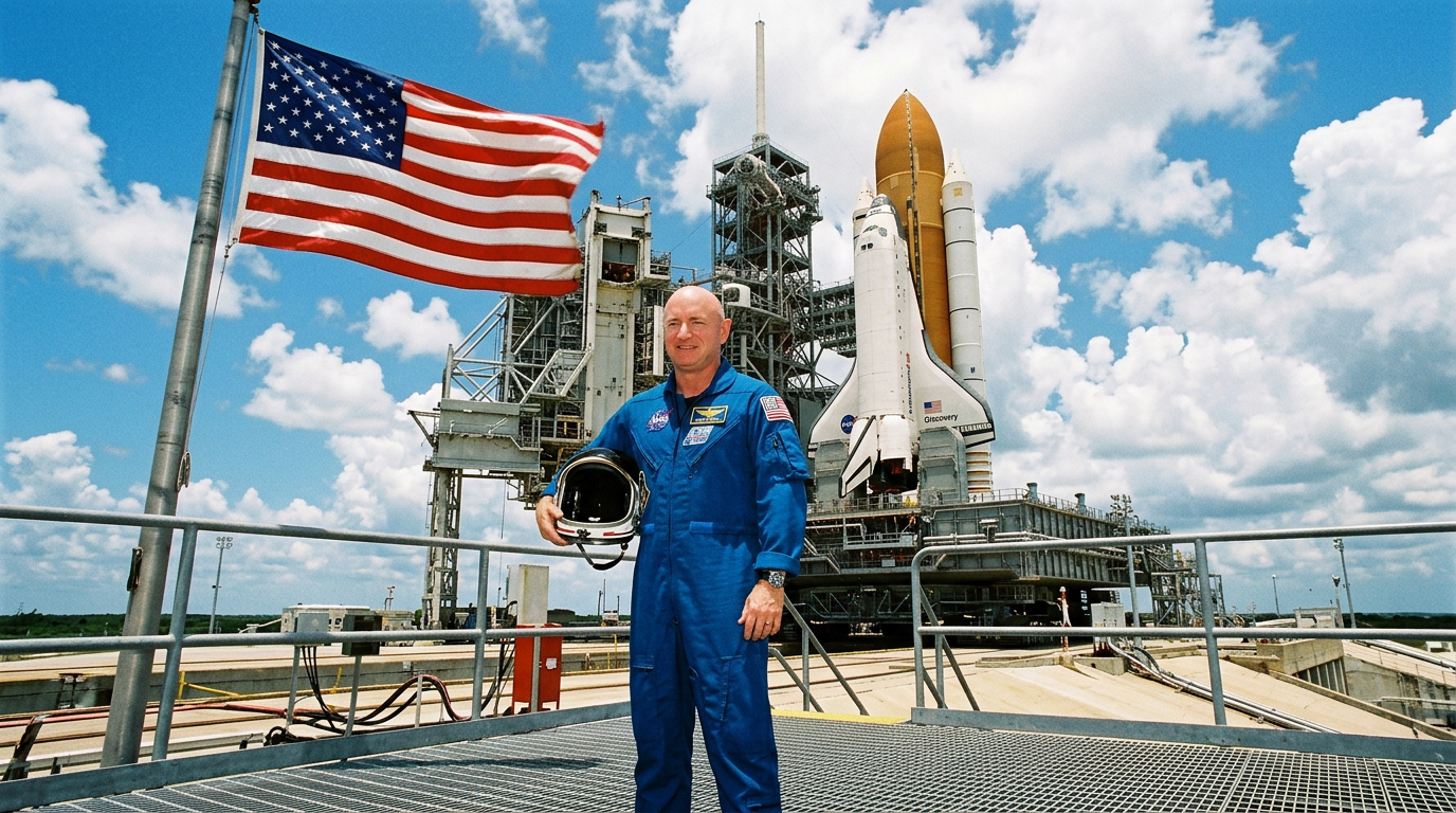 Mark Kelly Marks 20th Anniversary of NASA's Only July 4 Shuttle Launch, Says 'Pretty Good Way to Spend Independence Day'