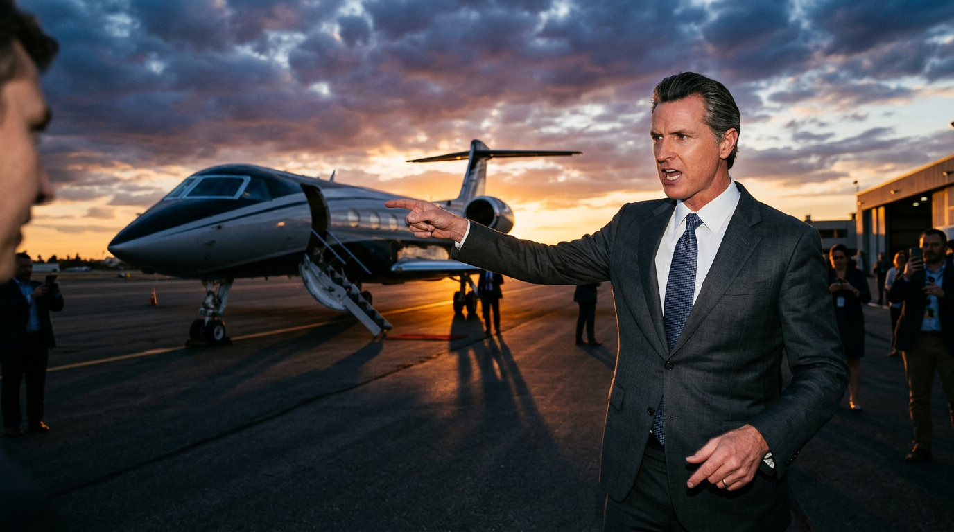 Newsom Dubs Trump's Qatari Jet 'Air Fraud One' as Subpoena Fight Heats Up