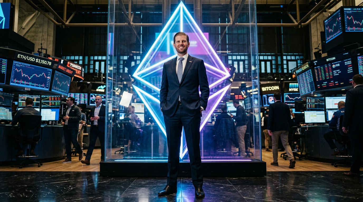 Eric Trump's 'Pumping Hard' Post — Crypto Analyst Says He's a 'Legend' for Timing Ethereum's Bottom