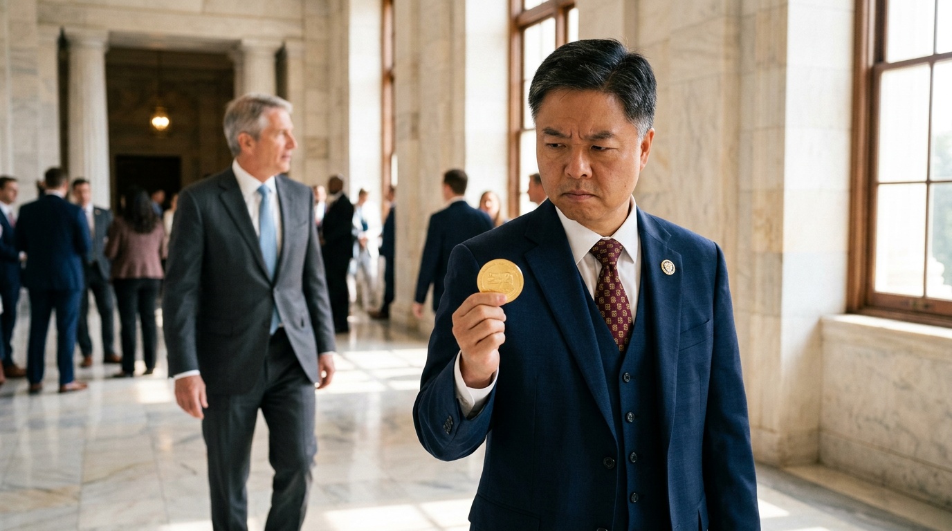 Ted Lieu to Treasury Secretary: Can You Please Focus on the Economy Instead of Trump Coins?