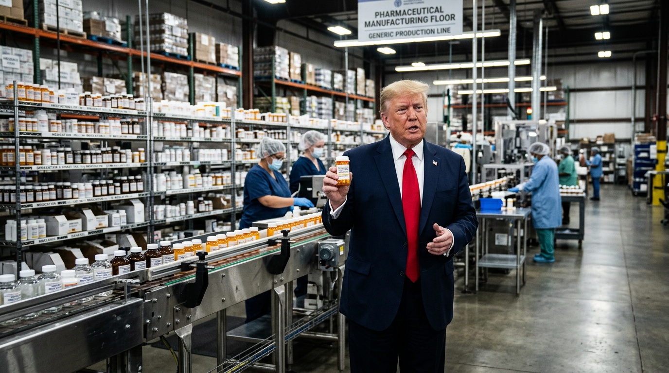 Trump Gives Generic Drugmakers a Two-Year Head Start Before Tariffs Hit 200%