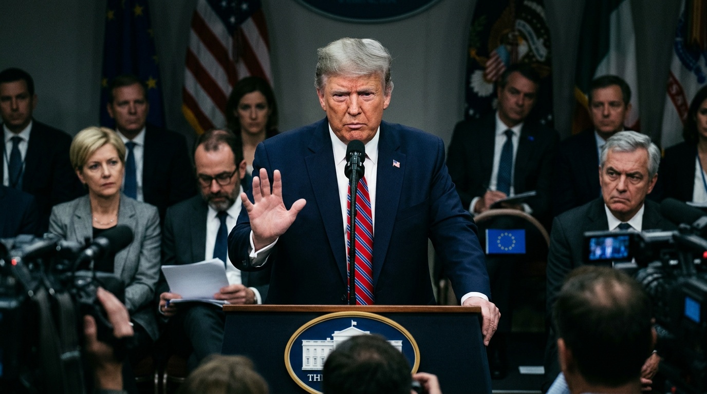 Trump Threatens EU Over Billion-Dollar Fines on U.S. Tech Giants