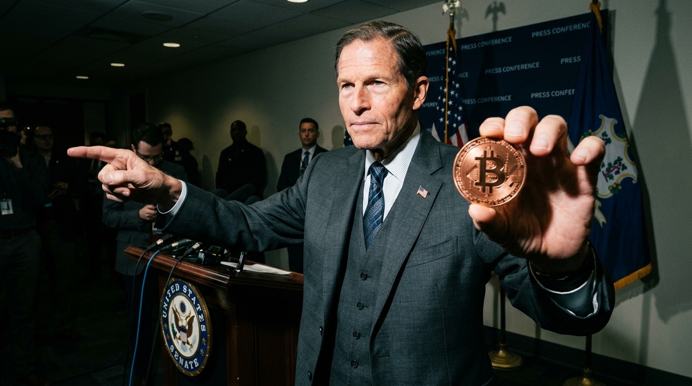 Blumenthal Says Trump Is 'Exploiting' Crypto Loopholes, Demands Family Divest All Digital Assets