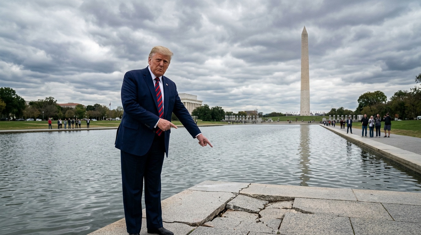 Trump vs. His Own DOJ: Reflecting Pool Damage Sparks a Federal Family Feud