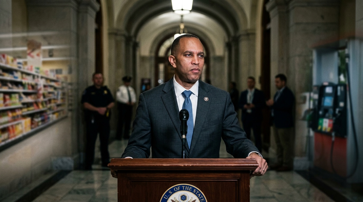 Hakeem Jeffries Torches Trump and Republicans Over Rising Gas, Grocery, Housing and Health Costs: 'America Is Way Too Expensive'