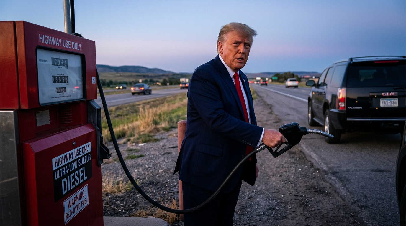 Trump Signs Emergency Order to Make Tax-Free Red Diesel Available for Highway Use — Says It Will 'Drive Down the Costs of All Goods, Including Groceries'