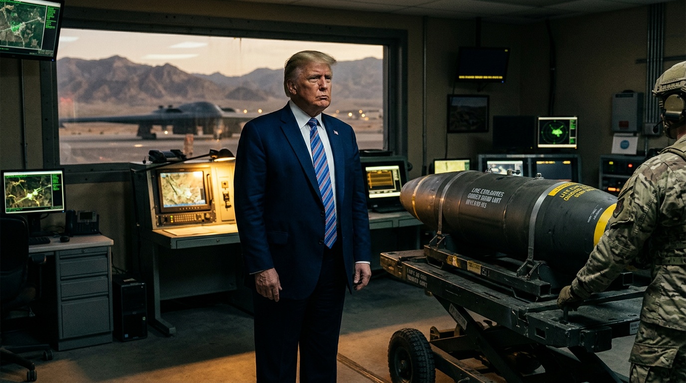 Trump Weighs Iran Strikes as US Prepares 'Mother of All Bombs' Options for Tehran's Nuclear Sites Before or After Midterms: Report