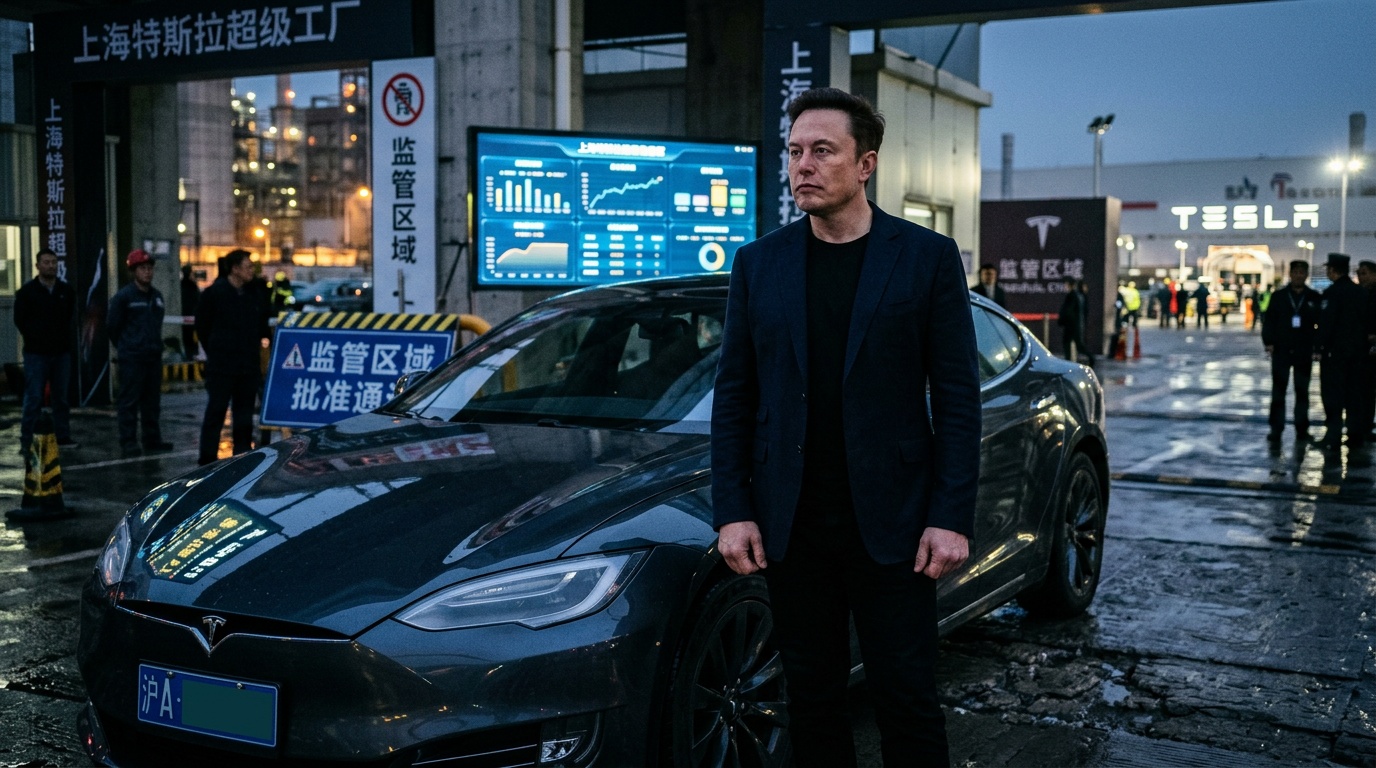 Musk Took Tesla FSD to China, but the CFO Says Unsupervised Approval Is 'Hard'